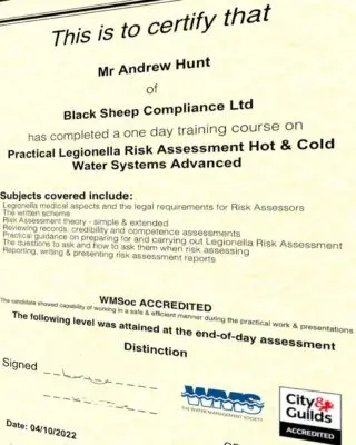 Confirmation our Black Sheep Risk Assessments stand out! #legionellariskassessments